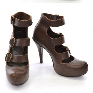 Pedro Garcia Cheyenne 3 strap platform bootie size 38